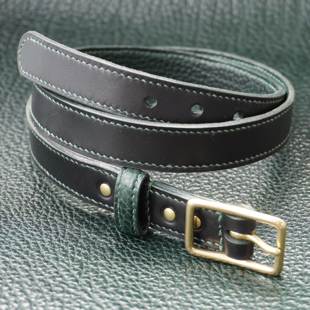 Black and Green Belt Front