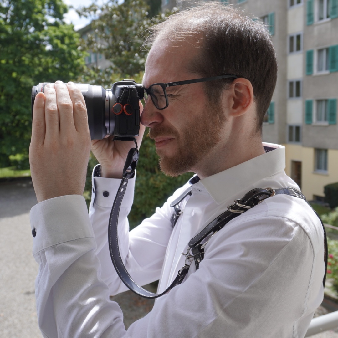 Black Camera Harness Front