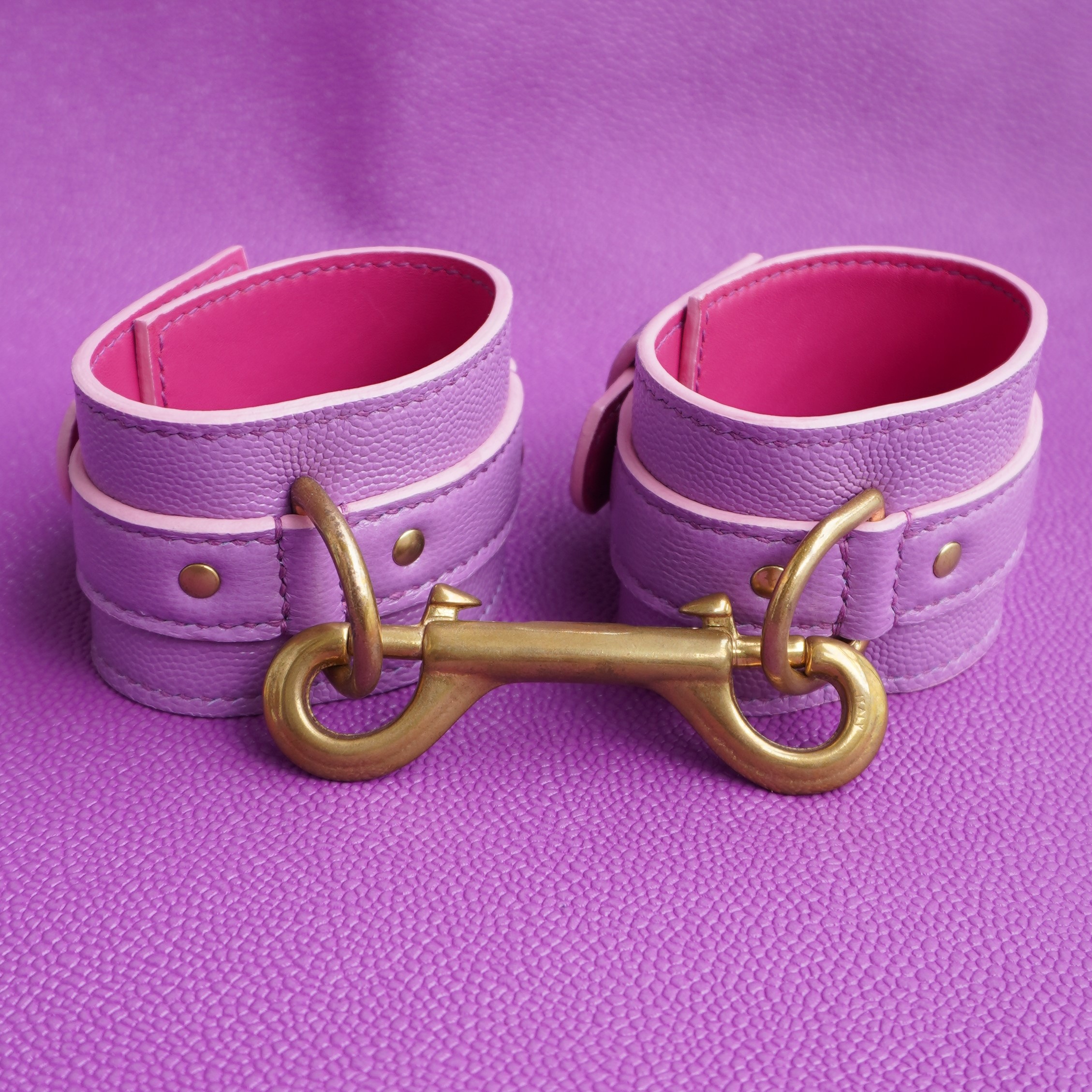 Purple Handcuffs Back