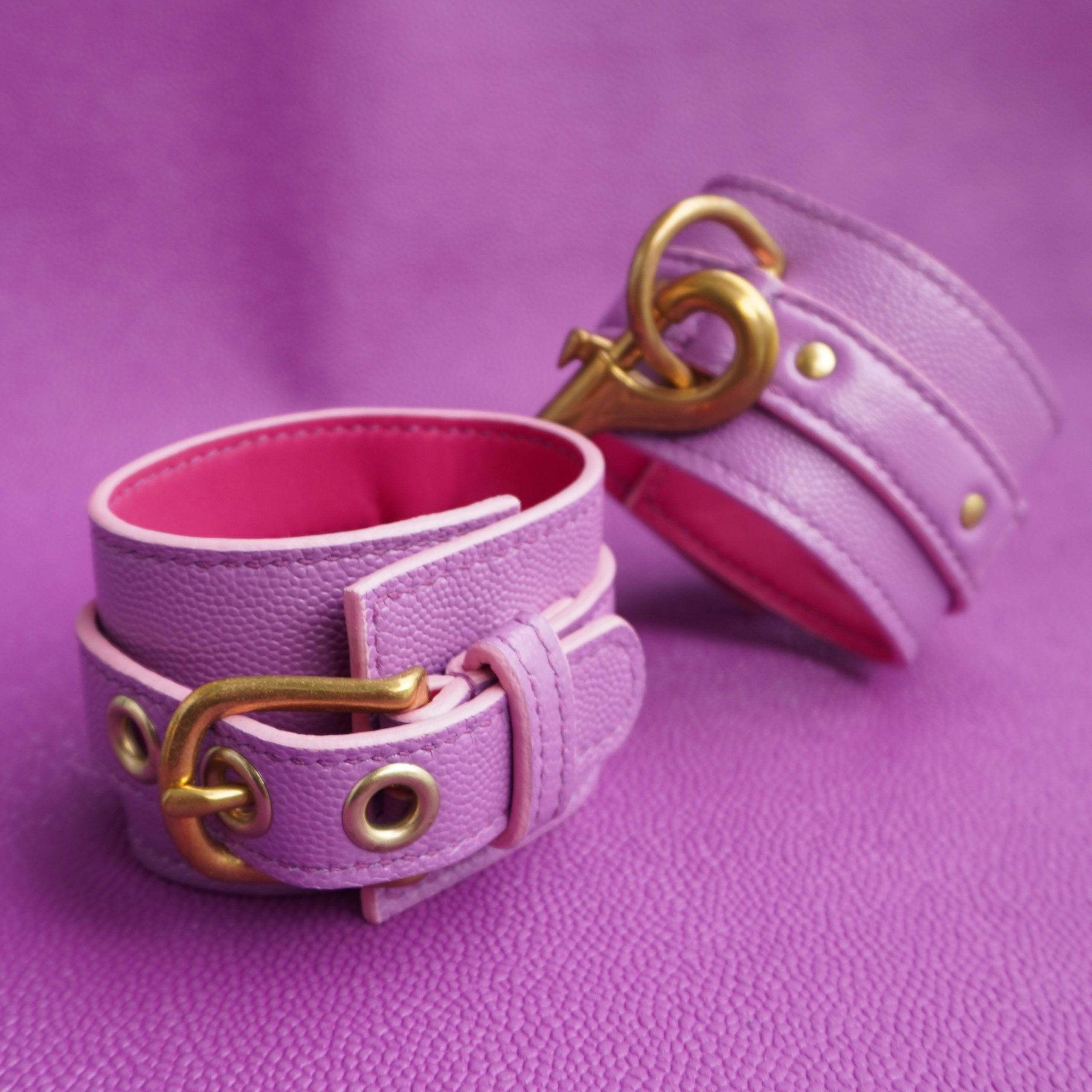 Purple Handcuffs Front