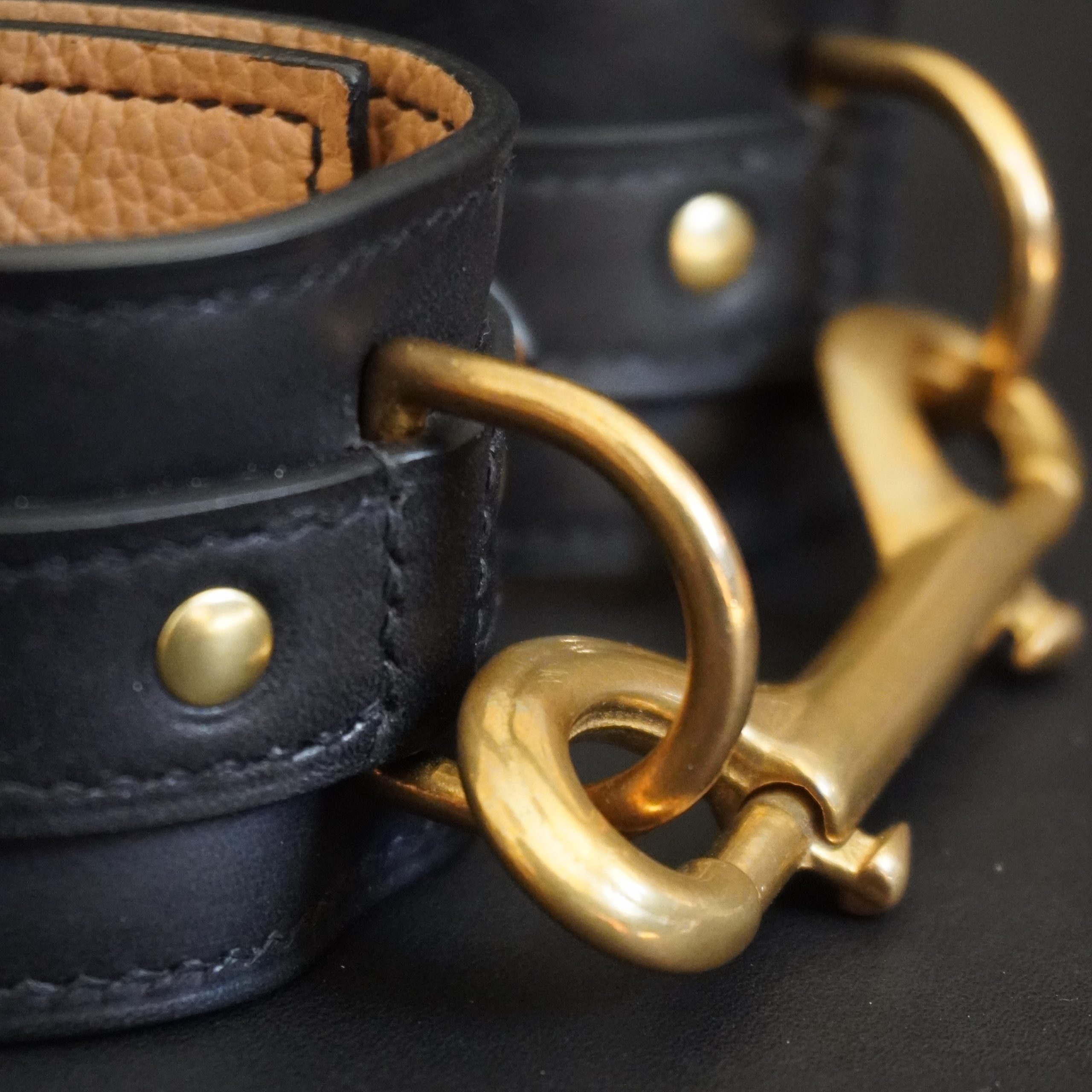 Black Handcuffs Closeup