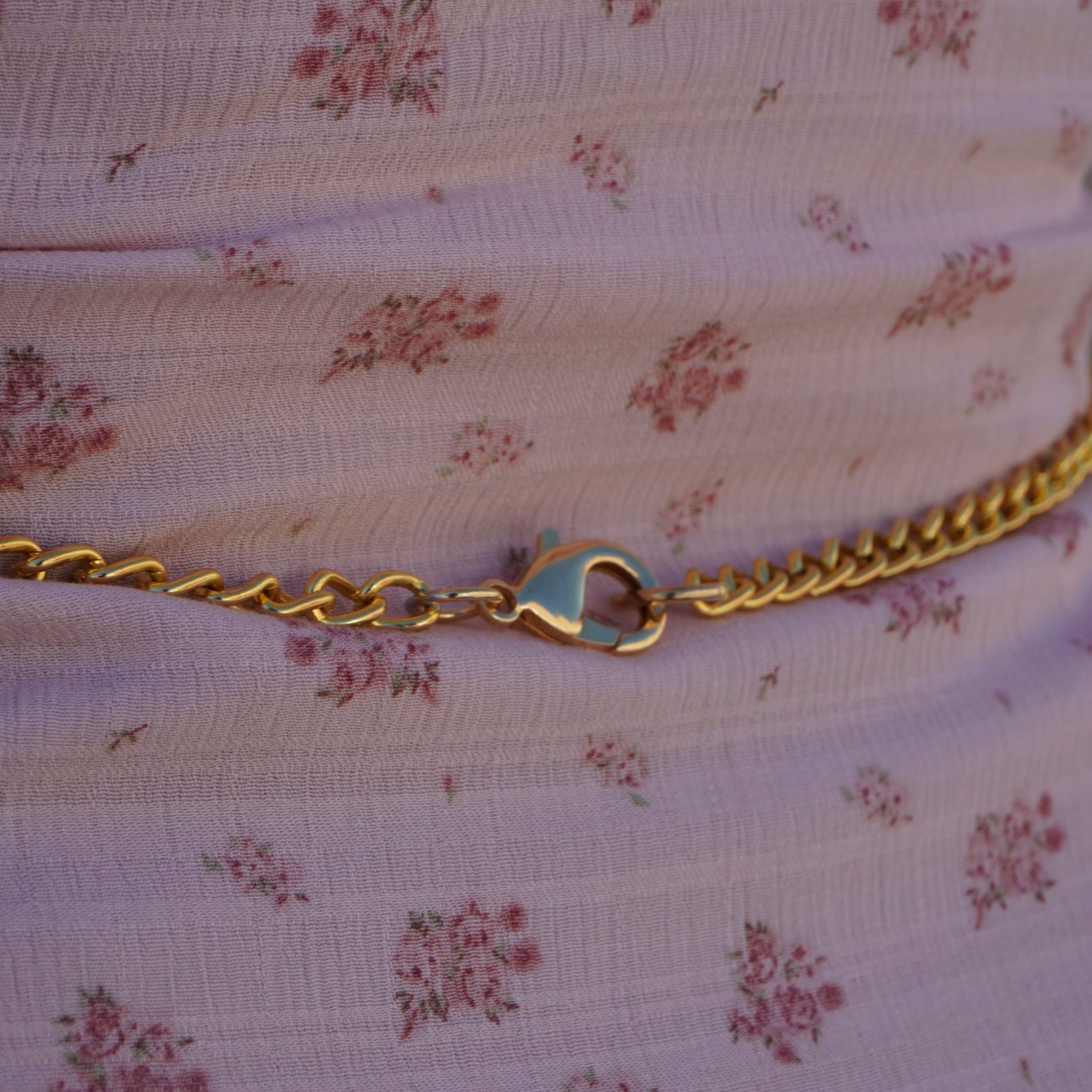 Chain Harness Gold Closeup